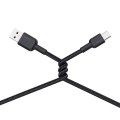 AUKEY CB-NAC1 kabel USB-C - USB-A 1m 60W PD 3A 20V nylonowy oplot czarny