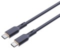 AUKEY CB-SCC101 kabel USB-C - USB-C 1m 100W PD 5A 20V silikonowy czarny