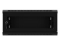 Lanberg Szafa wisząca 19 cali 4U 600x450 drzwi perforowane (flat pack) czarna