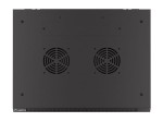 Lanberg Szafa wisząca 19 cali 6U 600x450 drzwi perforowane (flat pack) czarna