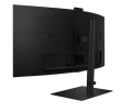 Samsung Monitor 34 cale ViewFinity S65VC VA 3440x1440 UWQHD 21:9 1xHDMI 1xDP 1xUSB-C 90W 2xUSB-A LAN 5ms HAS Webcam głośniki zakrzywiony 3YOS LS34C652