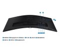 Samsung Monitor 34 cale ViewFinity S65UC VA 3440x1440 UWQHD 21:9 1xHDMI 1xDP 1xUSB-C 90W 3xUSB-A 5ms 100Hz HAS+PIVOT zakrzywiony głośniki 3Y OS LS34C6