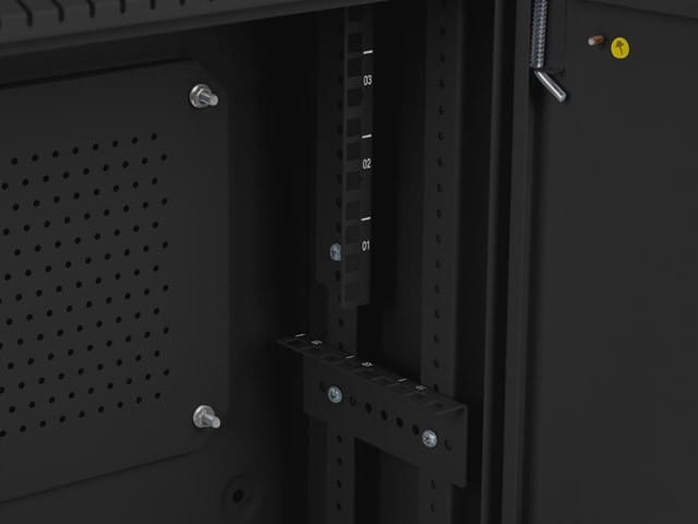 Lanberg Szafa instalacyjna rack wisząca 19 cali 4u+3u 540x200 niskoprofilowa (złożona) czarna