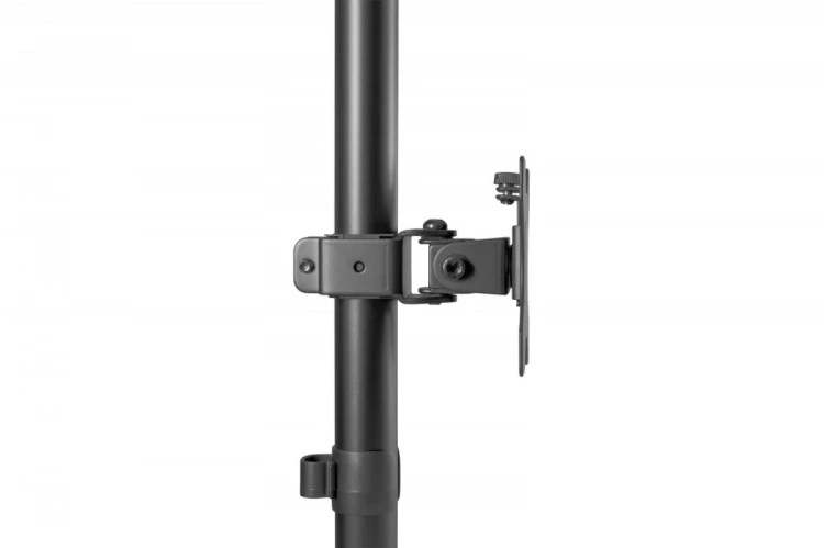 Digitus Uchwyt biurkowy pionowy 2xLCD max. 32 cale 8kg, zaciskowy, czarny