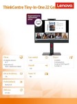 Lenovo Monitor 21.5 cala ThinkCentre Tiny-in-One Touch Gen 5 12N9GAT1EU