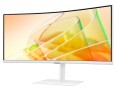 Samsung Monitor 34 cale ViewFinity S65CT VA 3440x1440 UWQHD 21:9 1xHDMI 1xDP 2xTB 4.0(90W/15W) 3xUSB 3.0 LAN 5ms 100Hz HAS głośniki zakrzywiony biały