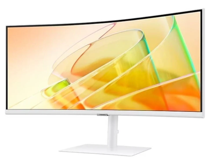 Samsung Monitor 34 cale ViewFinity S6 VA 3440x1440 UWQHD 21:9 1xHDMI 1xDP 2xTB 4.0(90W/15W) 3xUSB 3.0 LAN(RJ45) 5ms 100Hz HAS+PIV zakrzyw. gł. biały 3