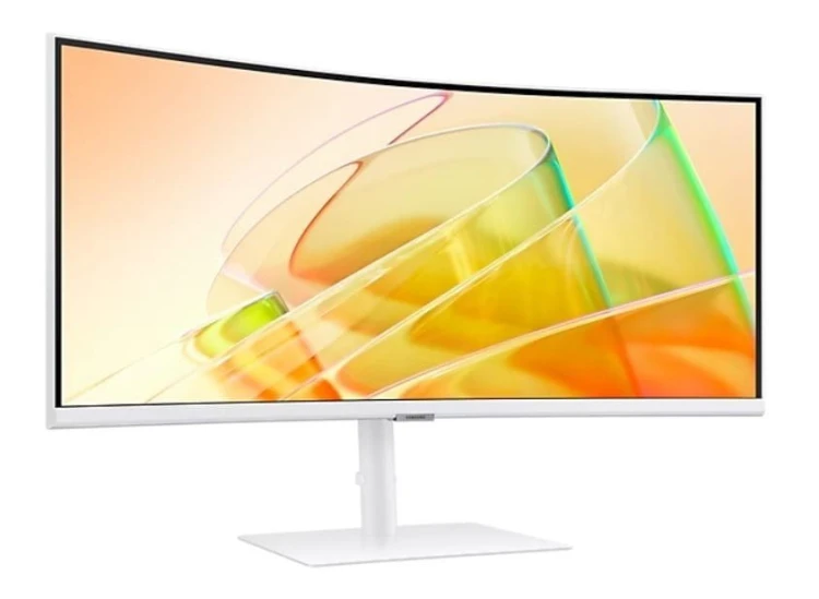Samsung Monitor 34 cale ViewFinity S6 VA 3440x1440 UWQHD 21:9 1xHDMI 1xDP 2xTB 4.0(90W/15W) 3xUSB 3.0 LAN(RJ45) 5ms 100Hz HAS+PIV zakrzyw. gł. biały 3