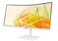 Samsung Monitor 34 cale ViewFinity S65CT VA 3440x1440 UWQHD 21:9 1xHDMI 1xDP 2xTB 4.0(90W/15W) 3xUSB 3.0 LAN 5ms 100Hz HAS głośniki zakrzywiony biały
