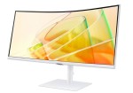 Samsung Monitor 34 cale ViewFinity S6 VA 3440x1440 UWQHD 21:9 1xHDMI 1xDP 2xTB 4.0(90W/15W) 3xUSB 3.0 LAN(RJ45) 5ms 100Hz HAS+PIV zakrzyw. gł. biały 3