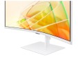 Samsung Monitor 34 cale ViewFinity S65CT VA 3440x1440 UWQHD 21:9 1xHDMI 1xDP 2xTB 4.0(90W/15W) 3xUSB 3.0 LAN 5ms 100Hz HAS głośniki zakrzywiony biały