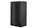 Lanberg Szafa instalacyjna wisząca 19'' 22U 600X450mm czarna (drzwi      szklane)