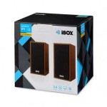 iBOX Zestaw głośników IGLSP1 IGLSP1 (2.0; kolor brązowy)