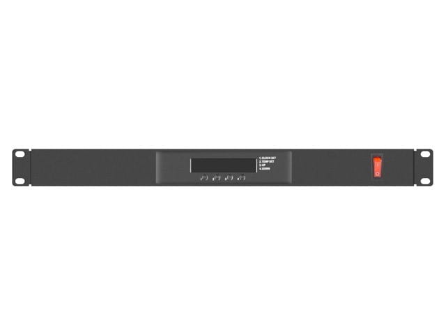 Lanberg Panel wentylacyjny LCD poziomy 1U z termostatem do szaf, 19 cali, 2 wentylatory, 230V, czarny