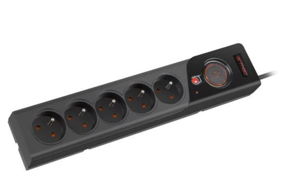 Armac Listwa zasilająca Z5 3m 5x230V 10A  Z5/30/CZ czarna
