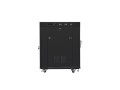 Lanberg Szafa instalacyjna rack stojąca 19 15U 600x800 czarna, drzwi szklane lcd (flat pack)