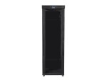Lanberg Szafa stojąca Rack 19 cali 47U 800x1200mm, drzwi szklane LCD (FLAT PACK) czarna