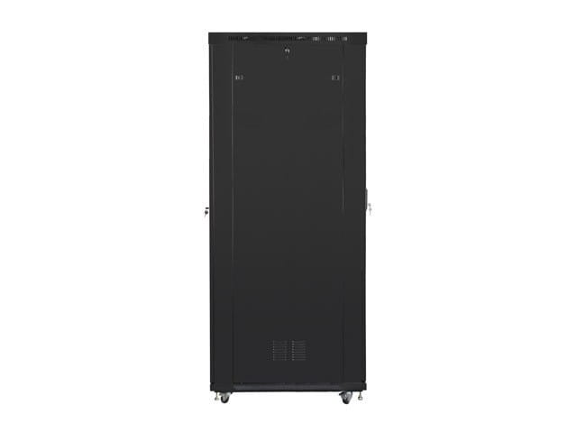 Lanberg Szafa stojąca Rack 19 cali 47U 800x1200mm, drzwi szklane LCD (FLAT PACK) czarna