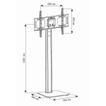 Techly Stojak podłogowy LCD/LED 32-70cali, regulowany