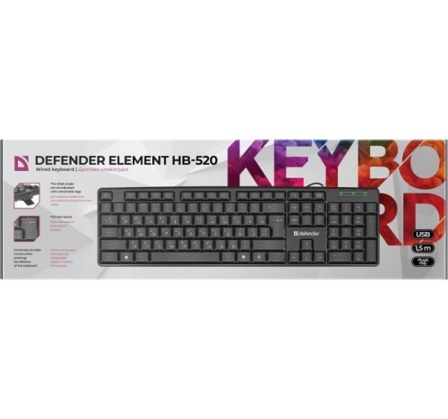 Defender Klawiatura biurowa defender ELEMENT HB-520