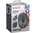 Defender Mysz przewodowa optyczna Alpha MB-507 1000DPI 3P Czarna