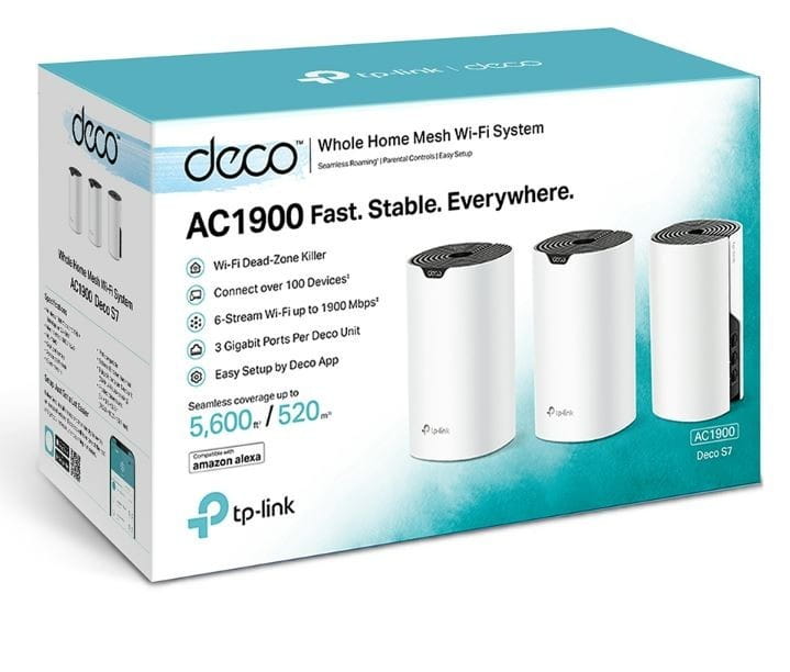 TP-LINK System WiFi Deco S7(3-pak)  AC1900