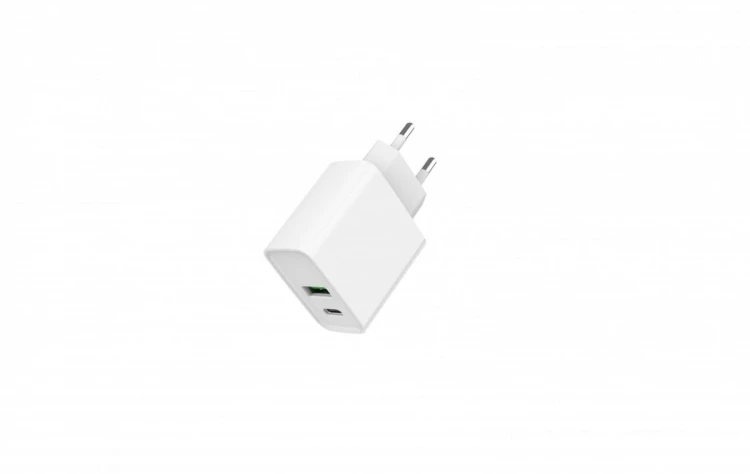 Gembird Ładowarka PowerDelivery USB-A USB-C 20W Biała