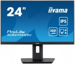 IIYAMA Monitor 23.8 cala ProLite XUB2492QSU-B1 IPS,QHD,USB-C,100Hz,3xUSB(3.2),HDMI,DP  300cd/m2,FreeSync,2x2W,HAS(150mm),PIVOT