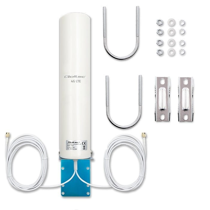 Qoltec Antena 4G LTE DUAL | 12dBi | dookólna | zewnętrzna