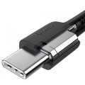 AUKEY CB-CD45 kabel USB-C - USB-C 0,9m 60W PD 3A 20V nylonowy oplot czarny
