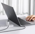 AUKEY CB-CD45 kabel USB-C - USB-C 0,9m 60W PD 3A 20V nylonowy oplot czarny