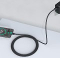 AUKEY CB-CD45 kabel USB-C - USB-C 0,9m 60W PD 3A 20V nylonowy oplot czarny