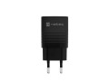 Natec Ładowarka sieciowa Ribera GAN 1X USB-A + 1X USB-C 30W Czarna