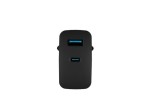 Natec Ładowarka sieciowa Ribera GAN 1X USB-A + 1X USB-C 45W Czarna