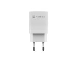 Natec Ładowarka sieciowa Ribera GAN 1X USB-A + 1X USB-C 30W Biała