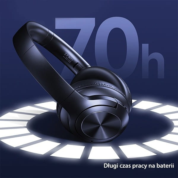 USAMS Słuchawki Bluetooth 5.3 nauszne US-YH Series czarne
