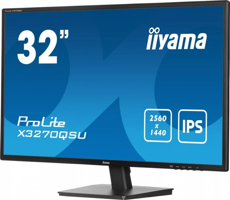 IIYAMA Monitor 32 cale X3270QSU-B1 IPS,WQHD,HDMI,DP,100Hz,250cd,3ms,2x2W,   3xUSB(3.2),FlickerFree,VESA