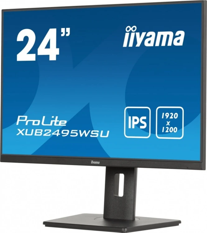 IIYAMA Monitor 24 cale XUB2495WSU-B7 IPS,16:10,300cd,4ms,HDMI,DP,3xUSB(3.2), 1xUSB-c,2x2W,FlickerFree,HAS(150mm)