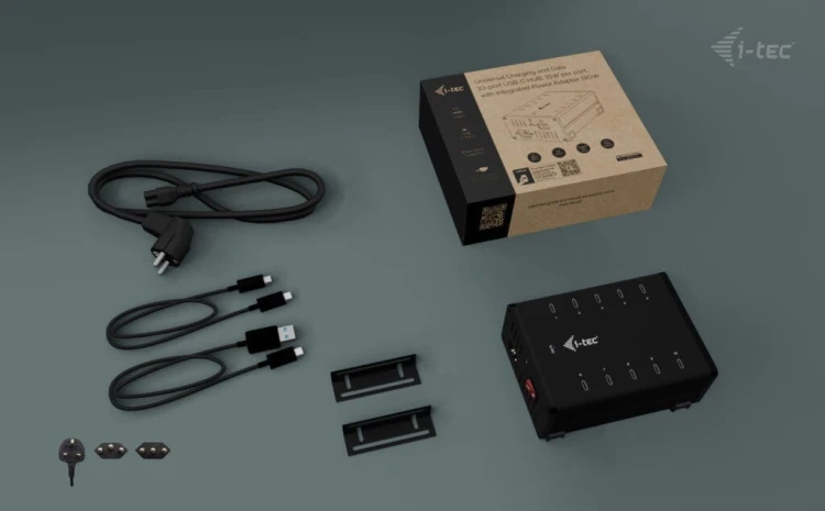 i-tec !i-tec USB-C/USB-A Metal Charging + data HUB 15W per port 10x USB-C