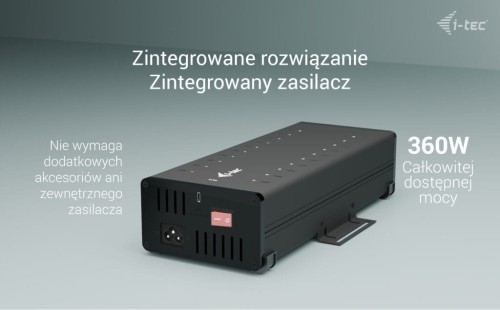 i-tec i-tec USB-C/USB-A Metal Charging + data HUB 15W per port 20x USB-C