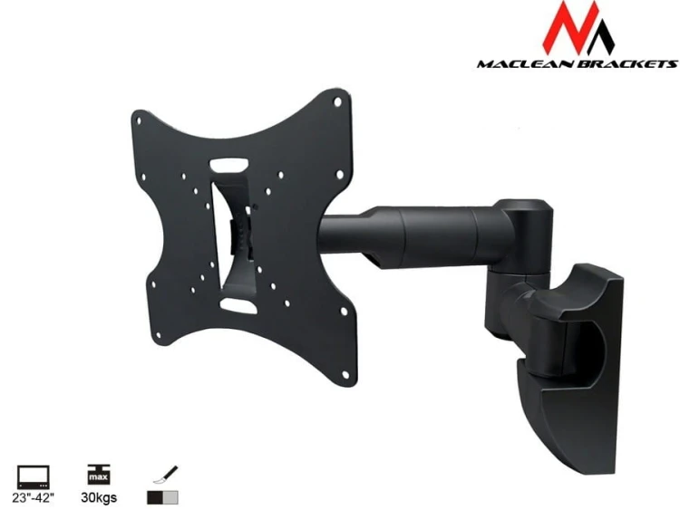 Maclean Uchwyt do telewizora  lub  monitora 23-42" 30 kg uniwersalny  MC-503A B czarny max vesa 200x200