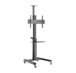 Gembird Stojak pod telewizor aluminiowy mobilny 37-70 cali Czarny