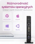 IcyBox IB-DK2241AC USB,HDMI,LAN,DVI-I,Mic