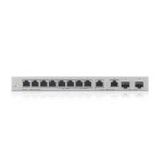 Zyxel Przełącznik 12-Port Gigabit Unmanaged Switch with 8-Port 1G +                        2-Port 2.5G + 2-Port SFP+ XGS1010-12-ZZ0102F
