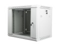 Lanberg Szafa instalacyjna wisząca 19 cali 9U 600X450mm szara (drzwi szklane)