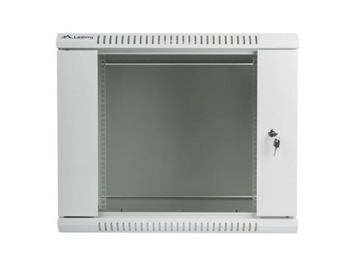Lanberg Szafa instalacyjna wisząca 19'' 9U 600X450mm szara (drzwi        szklane)