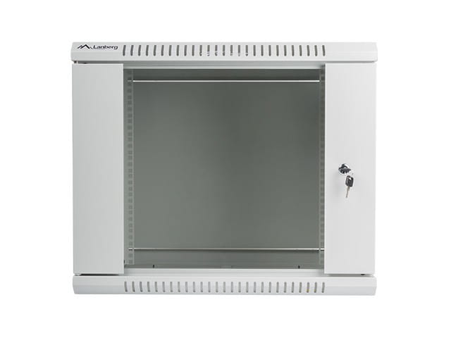 Lanberg Szafa instalacyjna wisząca 19'' 9U 600X450mm szara (drzwi        szklane)