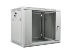 Lanberg Szafa instalacyjna wisząca 19'' 9U 600X450mm szara (drzwi        szklane)