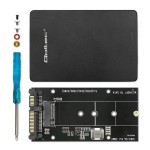 Qoltec Adapter na dysk M.2 SSD | SATA NGFF do SATA III | 2TB | Super    speed 6Gb/s | Czarny