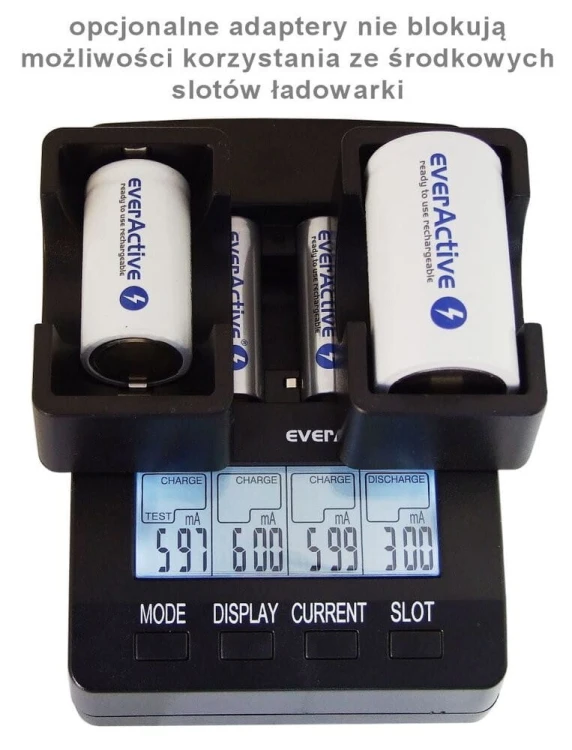 everActive Ładowarka procesorowa NC-3000 do akumulatorków AA/AAA/C/D